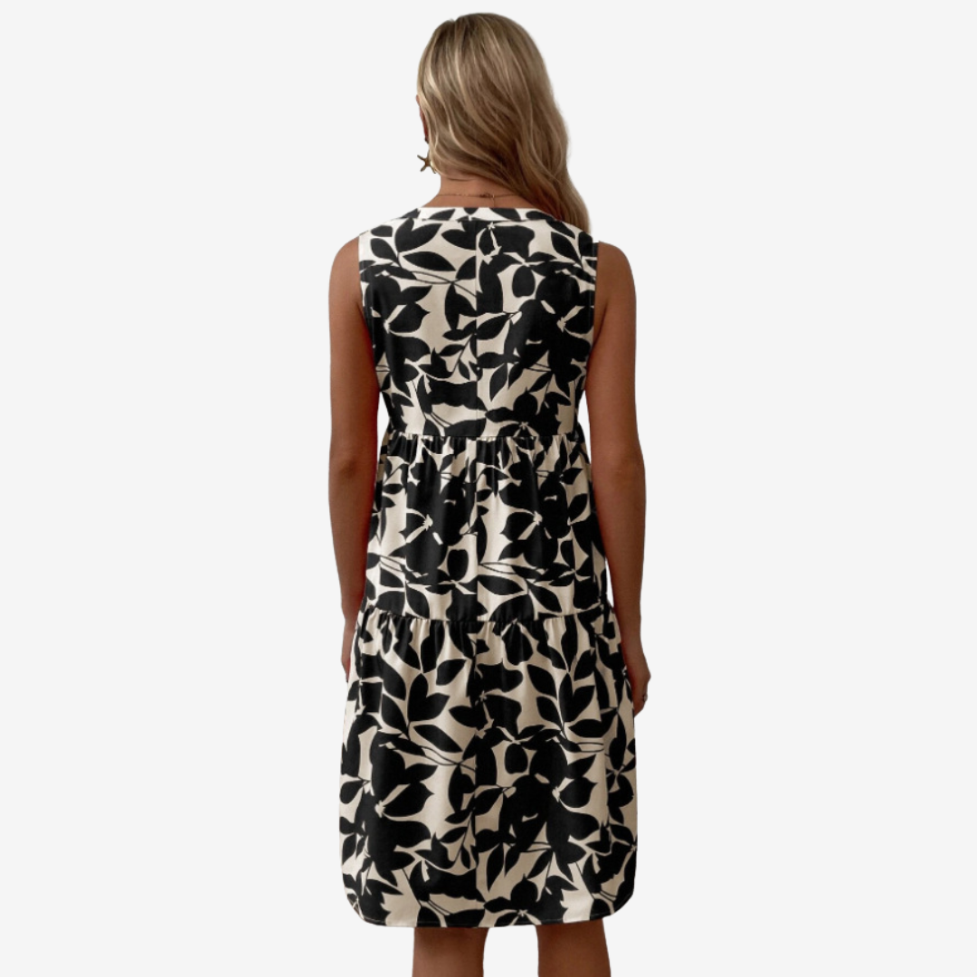 Séraphine™ | Timeless Botanical Print Dress