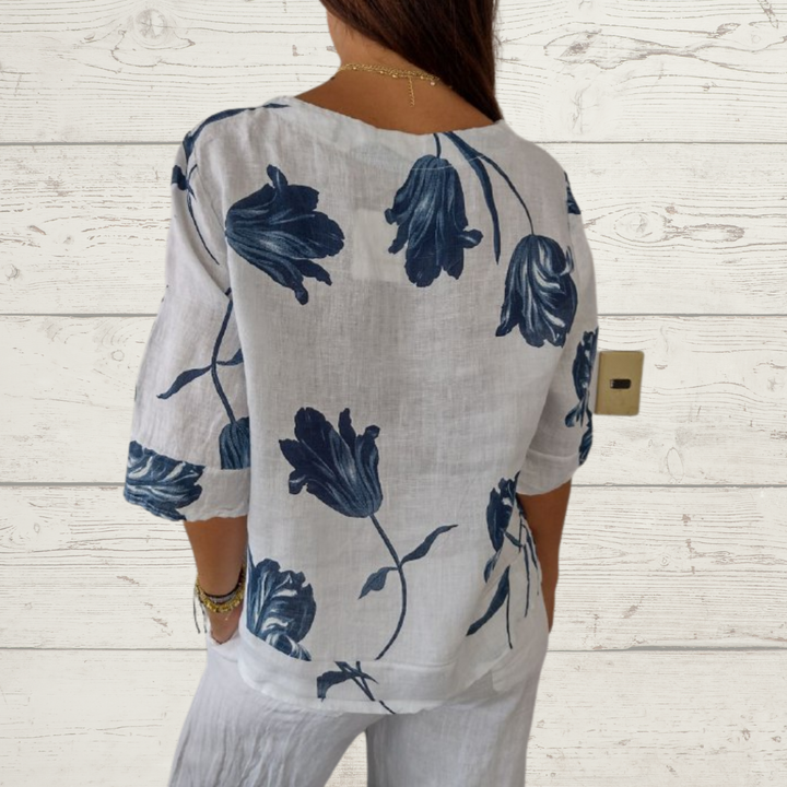 Dahlia - Blossom Print Blouse