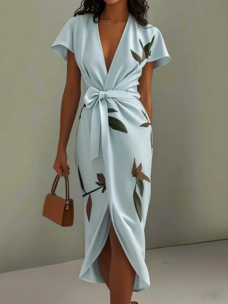 Amira™ | Sophisticated Wrap Maxi Dress